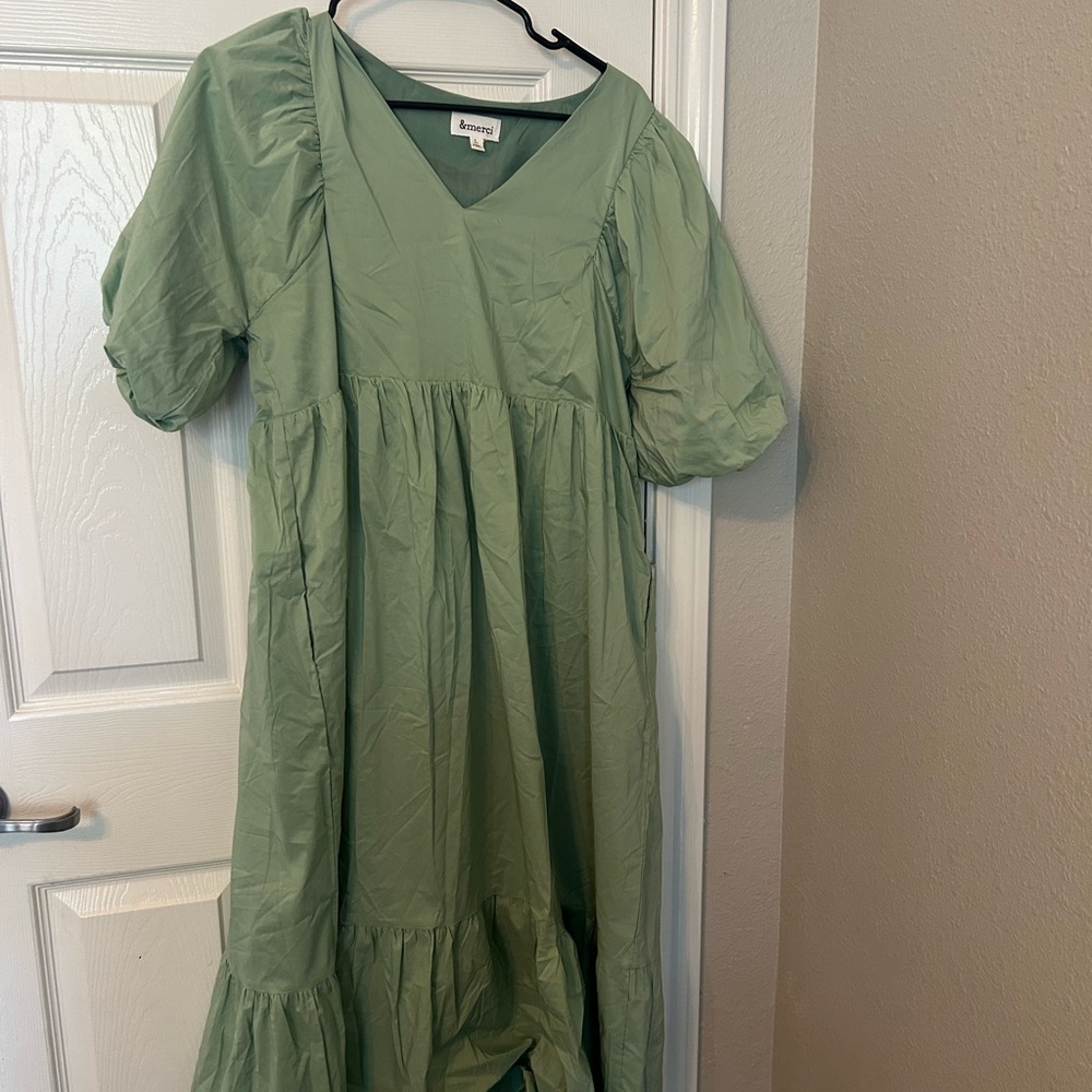 A New Day Green Midi Dress